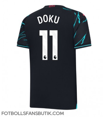 Manchester City Jeremy Doku #11 Replika Tredje Tröja 2023-24 Kortärmad